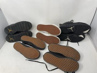 Lot Of 5 Youth Shoes Size 2Y Air Jordans Vans - Image 1