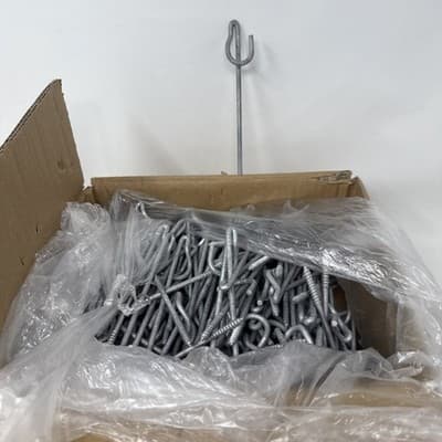 Case of 200 Wrenchable P House Hook for Cable , 6-1/2", Galvanized Steel - Image 1