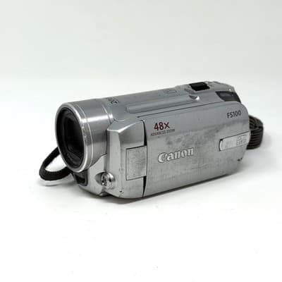 Canon FS100 48x Digital Video Camcorder Silver - Not Tested - No Battery - Image 1