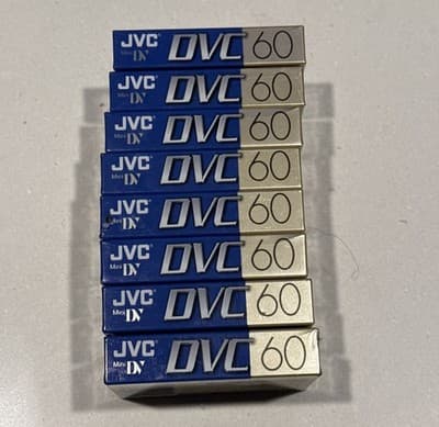 LOT of 8 JVC DVC 60 Minute Digital Video Mini DV Cassette Tape SEALED - Image 1