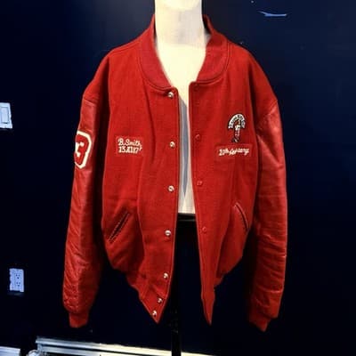 Kappa Alpha Psi Varsity Jacket Red Tyca Boston Size 3XL - Image 1