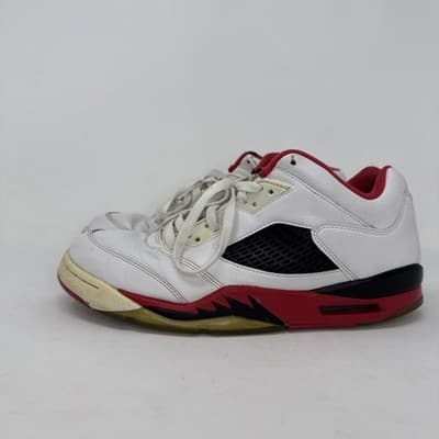 Nike Air Jordan 5 Retro Low Fire Red 2016 819171 101 Men's Sneakers Size 10.5 - Image 1
