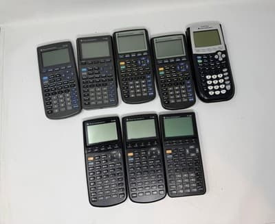 Texas Instruments TI-82/83/84 Plus/86 For Parts/Repair Lot of 8 - Image 1