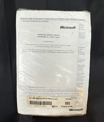 Microsoft SQL Server 2008 R2 Workgroup Software 5 Client Access License / CD8GM - Image 1