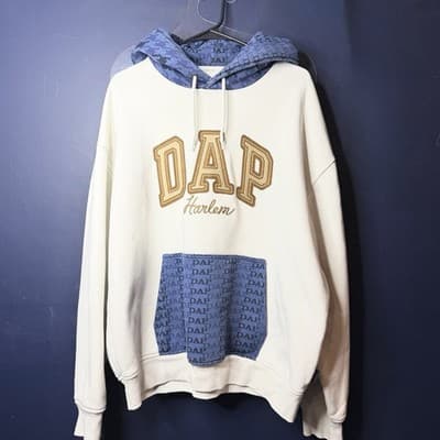 GAP Dapper Dan DAP Hoodie - Stone Sweatshirt Size L - Image 1