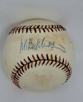 Mike Mussina signed Rawlings Orioles Team Stitch Logo Baseball 1993 ASG - Image 1