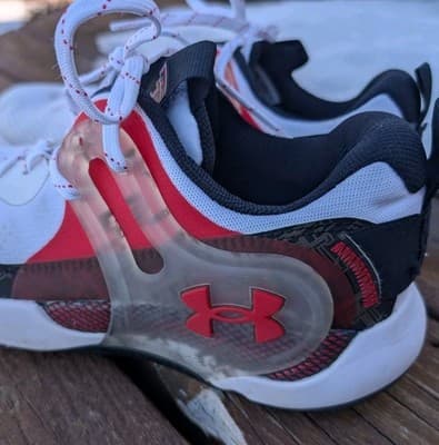 Under Armour HOVR Apex 3 Collegiate | White Red 3026158-103 Texas Tech Sneakers - Image 1