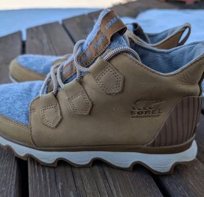 Sorel Kinetic Conquest Boots | Wool Brown Leather Lace Up | NL3372-224 - Image 1