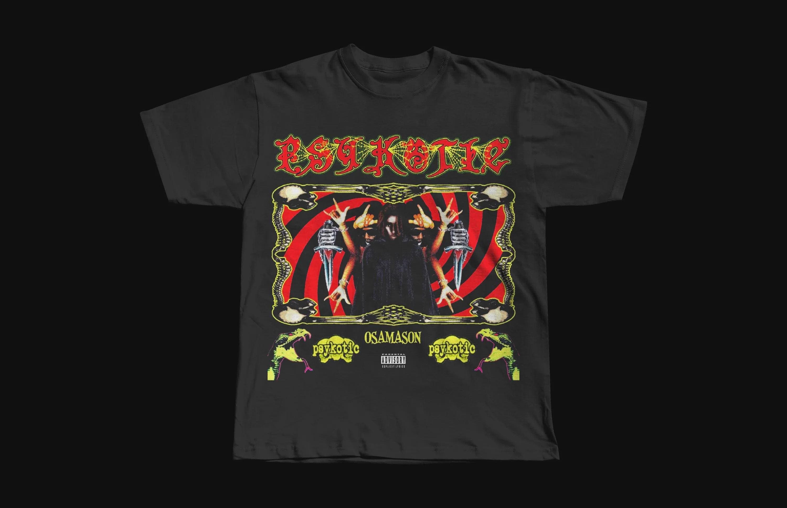 OsamaSon Psykotic Merch Tee | Premium Heavyweight T-Shirt - Image 1