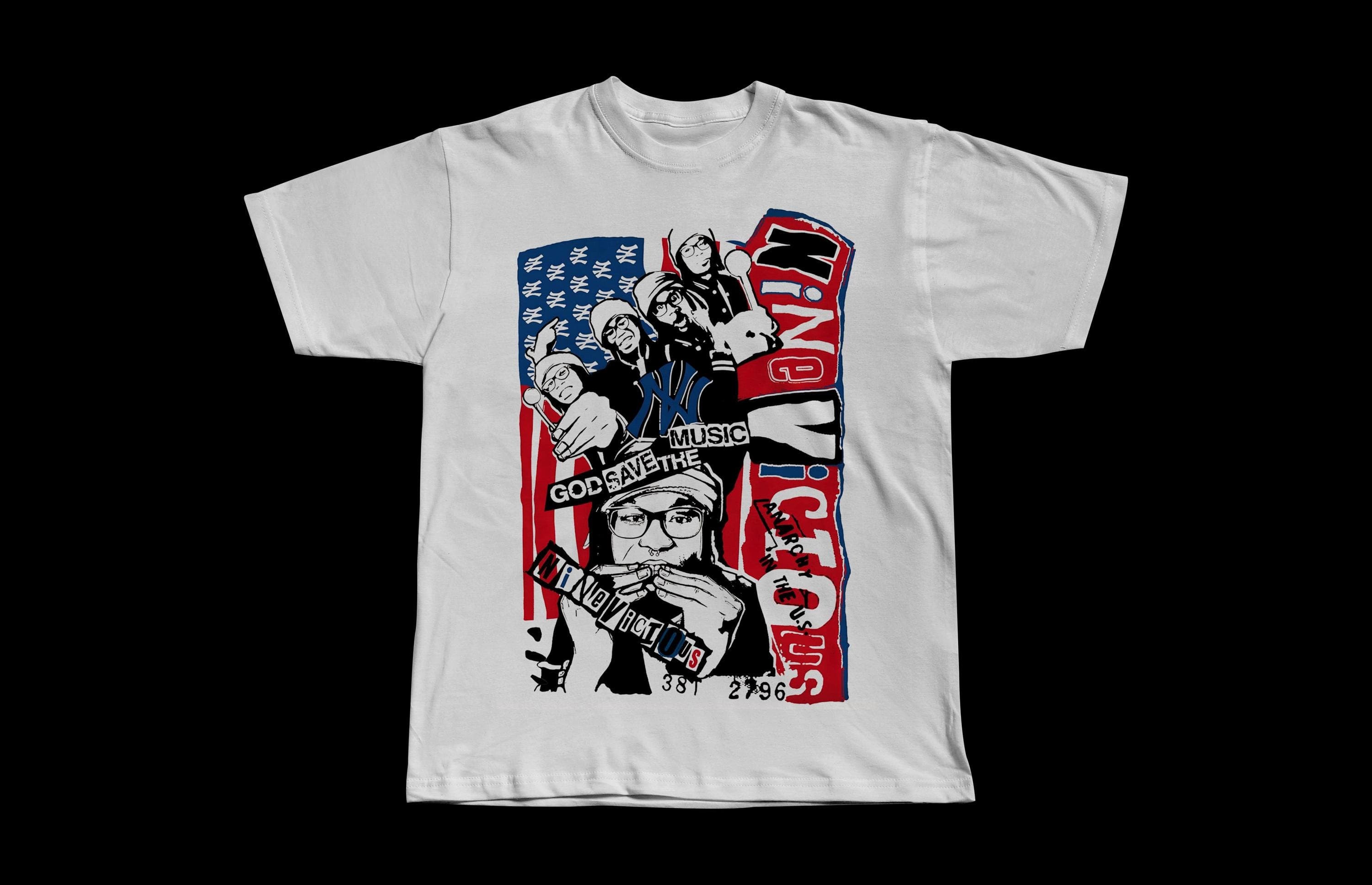 Nine Vicious God Save the Music | Premium Heavyweight Tee