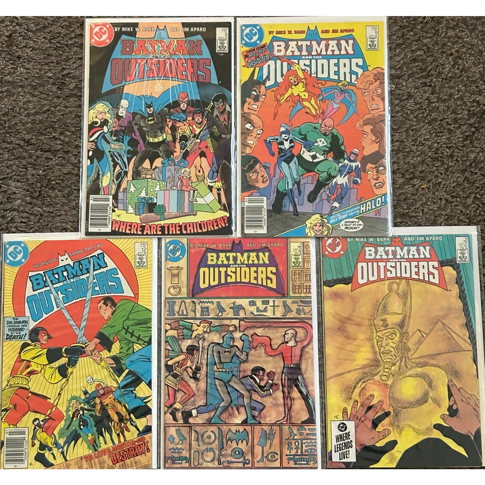 Batman and the Outsiders #8, 9, 12, 17, 18 (1984 DC) Lot of 5 - 2 KEY ISSUES - Image 1