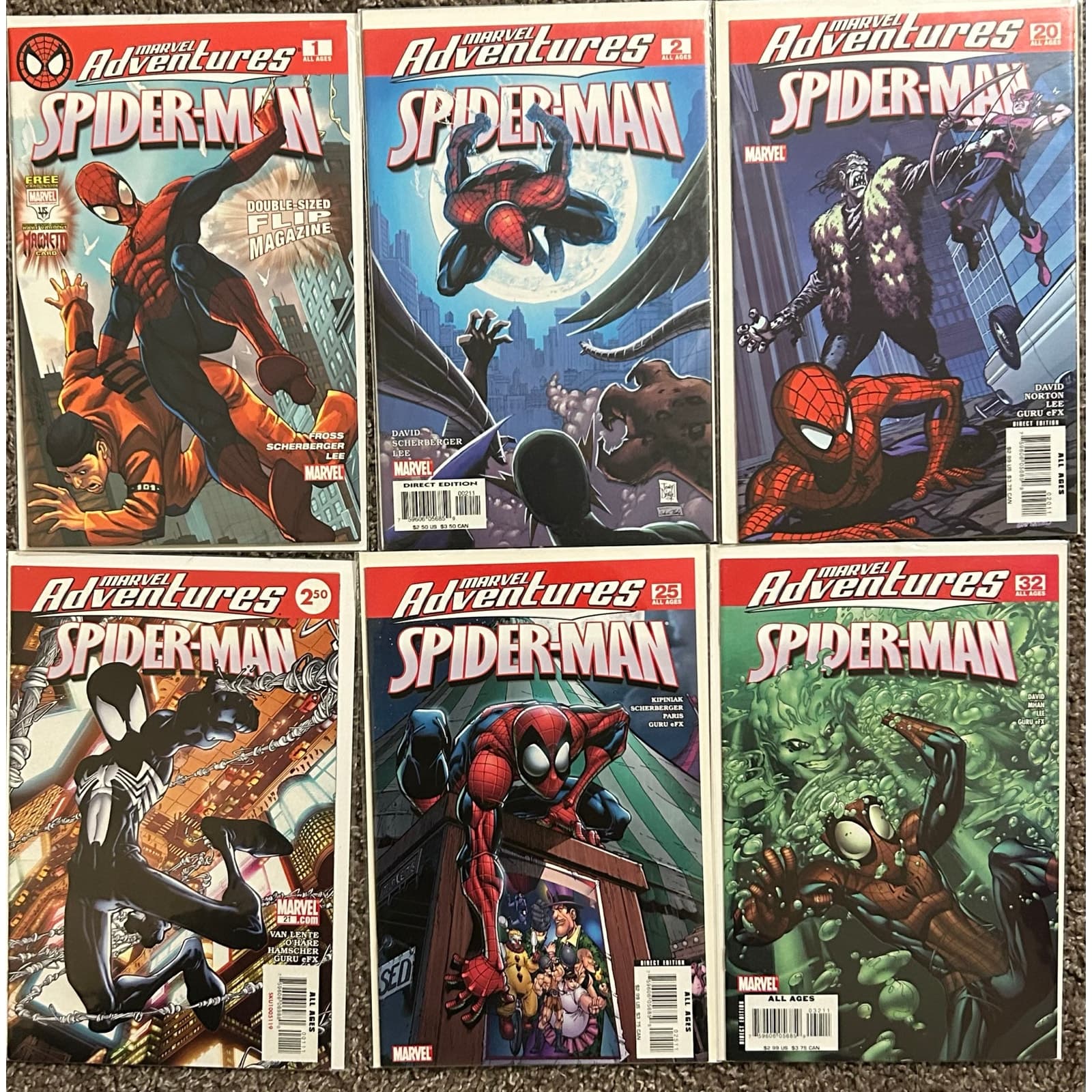Marvel Adventures Spider-Man #1, 2, 20, 21, 25, 32 (2005 Marvel) Lot of 6 - Image 1