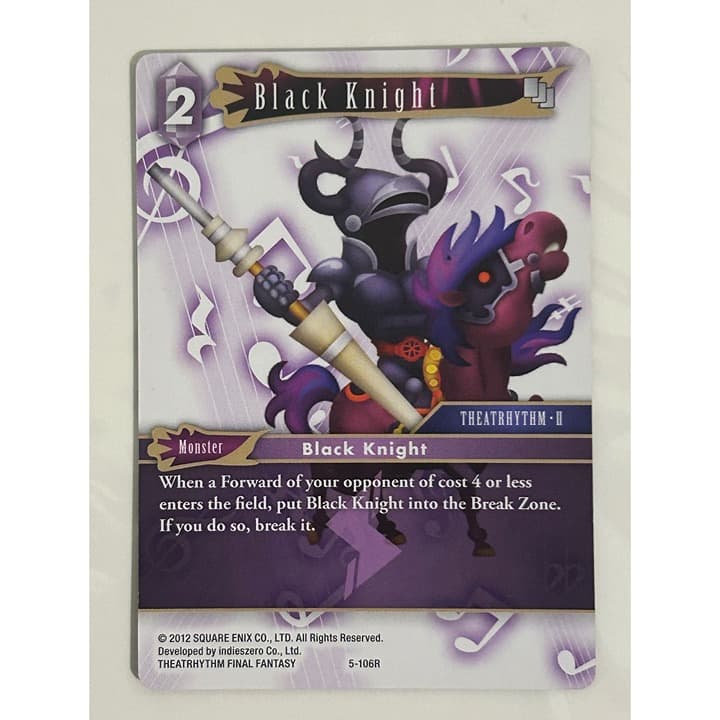 Final Fantasy Trading Card Game Black Knight 2 Monster Theatrhythm 5-106R Rare - Image 1
