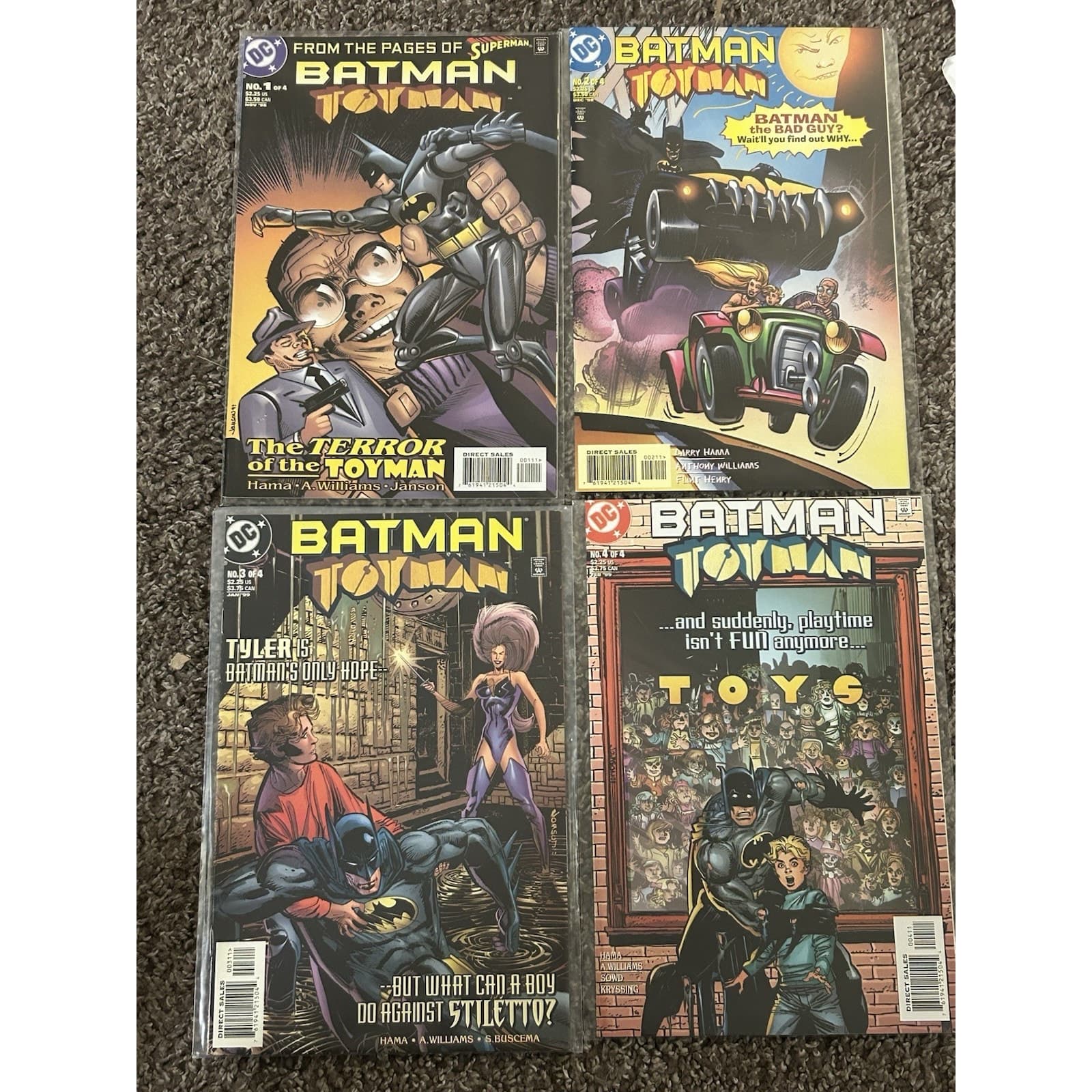 Batman Toyman #1 - 4 (1989 DC) Lot Of 4 DC - Complete Series - Image 1