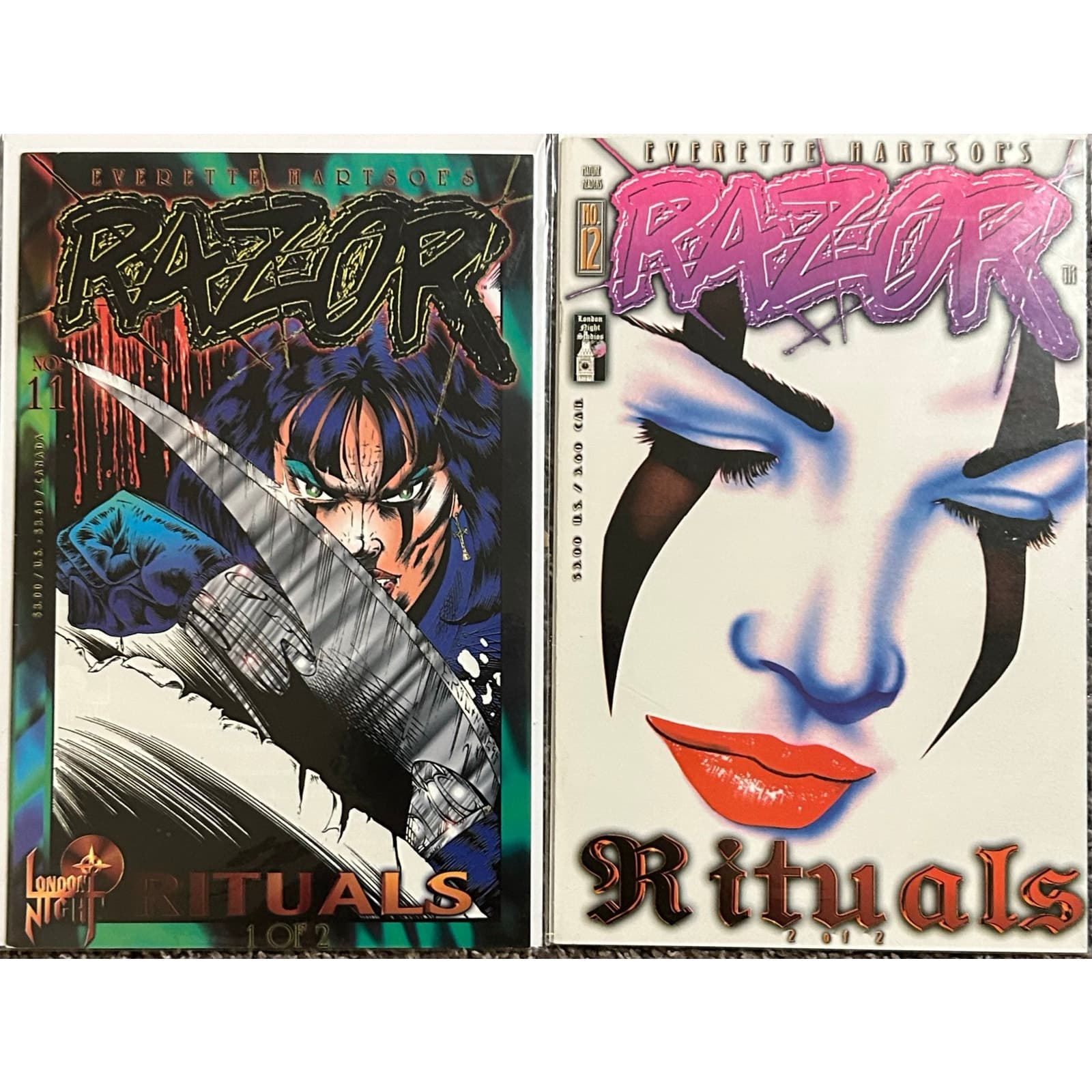 Razor 1st Series #11, 12 (1995 London Night) Lot of 2 - Image 1