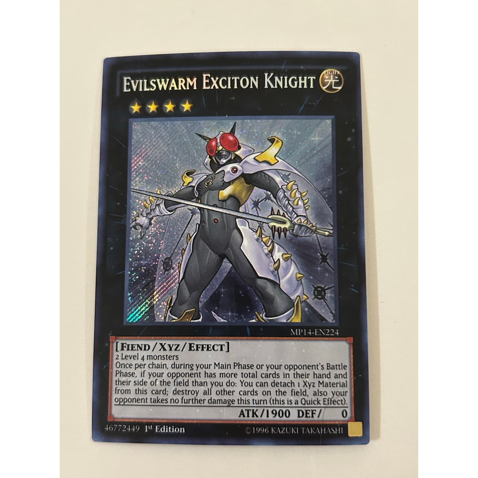 Evilswarm Exciton Knight 2014 Mega-Tins Mega Pack YUGIOH MP14-EN224 SEC - Image 1