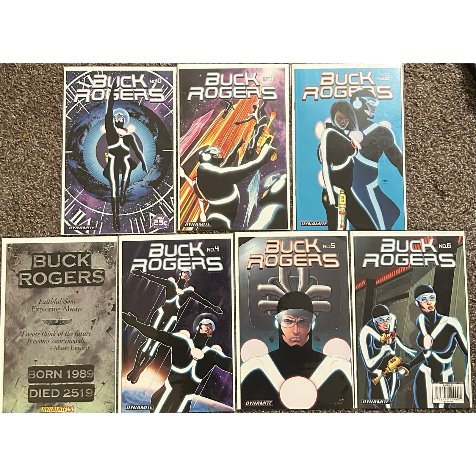 Buck Rogers #0, 1B, 2, 3, 4B, 5B, 6 (2009 Dynamite) Lot of 7
