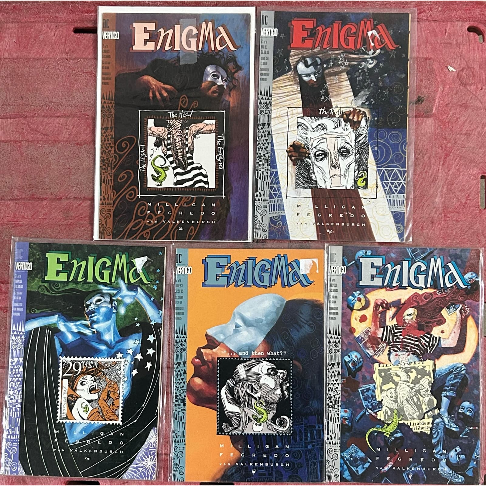 Enigma #1, 2, 3, 4, 5 (1993 DC/Vertigo) Lot of 5