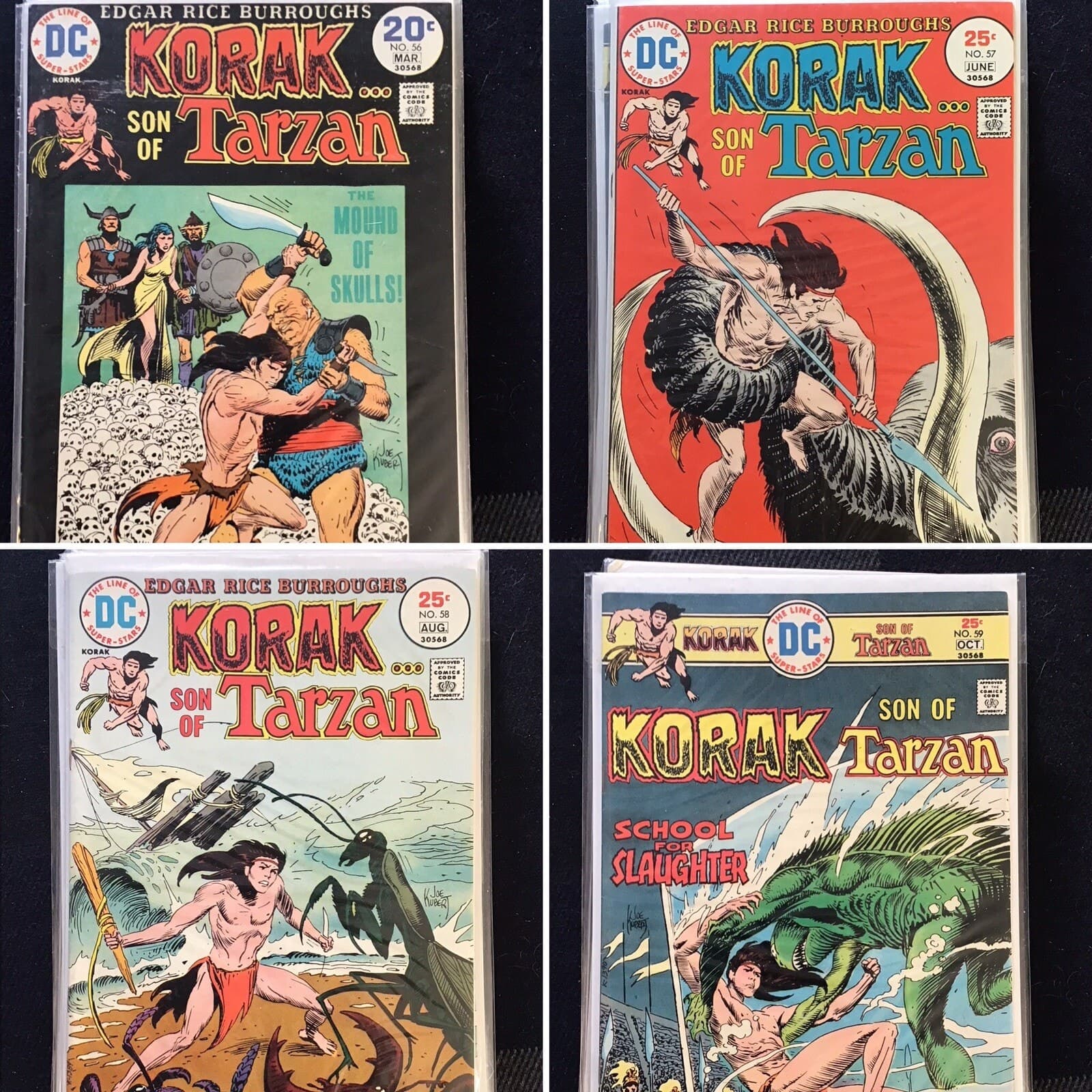 Korak Son of Tarzan #56 - 59 (1964 DC) Lot Of 4