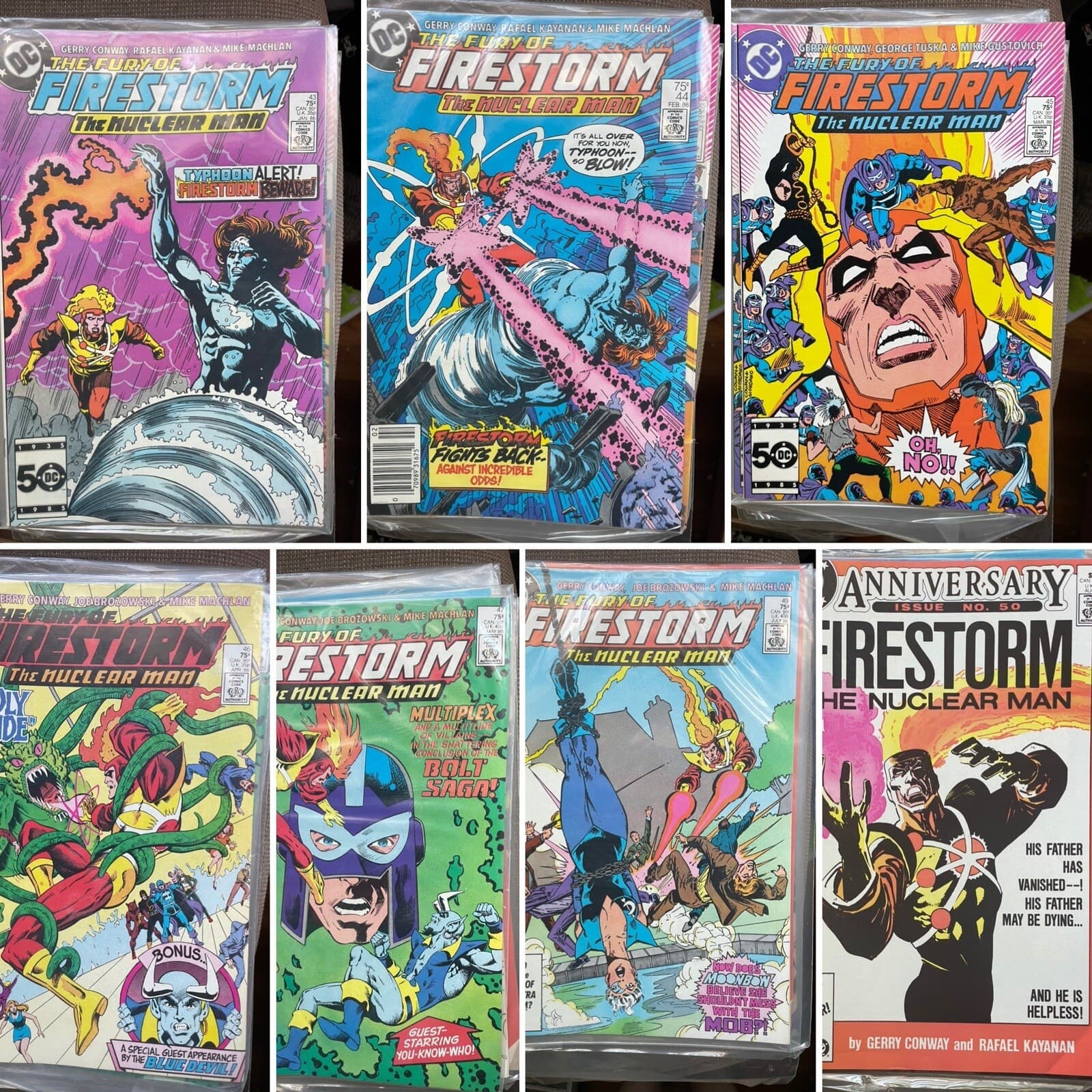 Fury of Firestorm the Nuclear Man #43 - 50 (1982 DC) LOT OF 7