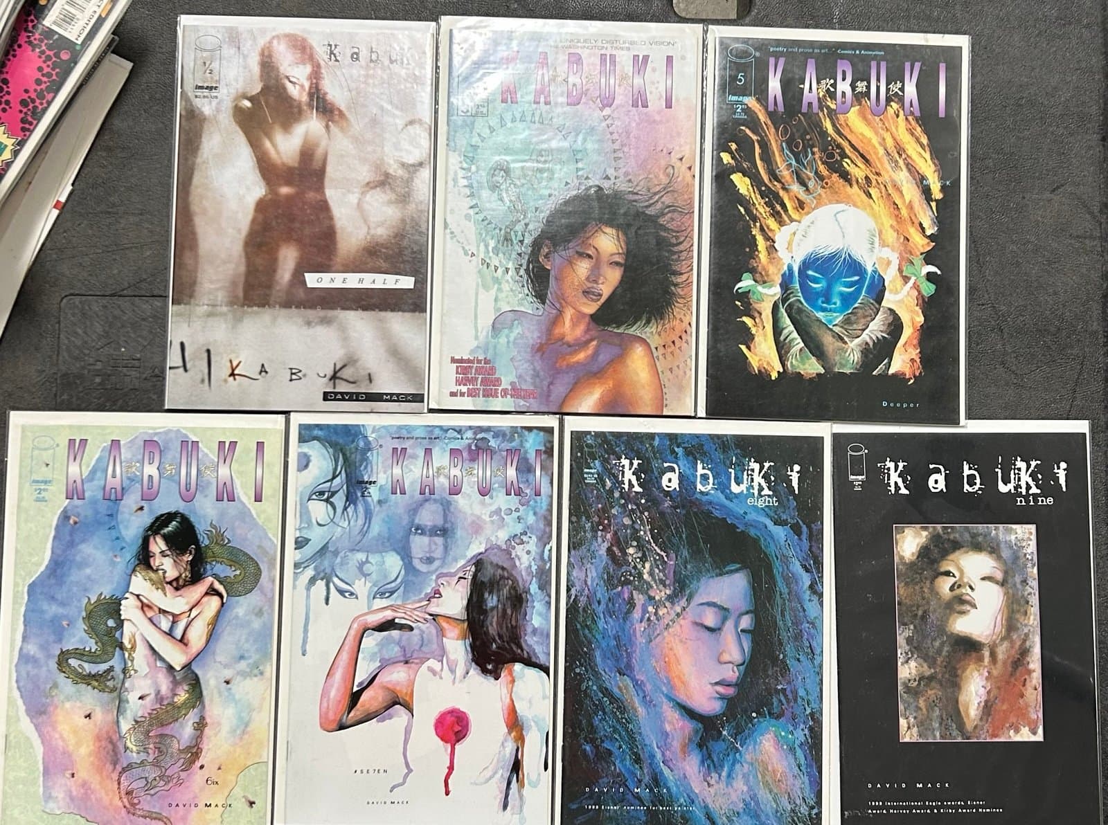 Kabuki #1/2, 3, 5, 7, 8, 9 (1998 Image) Lot Of 7