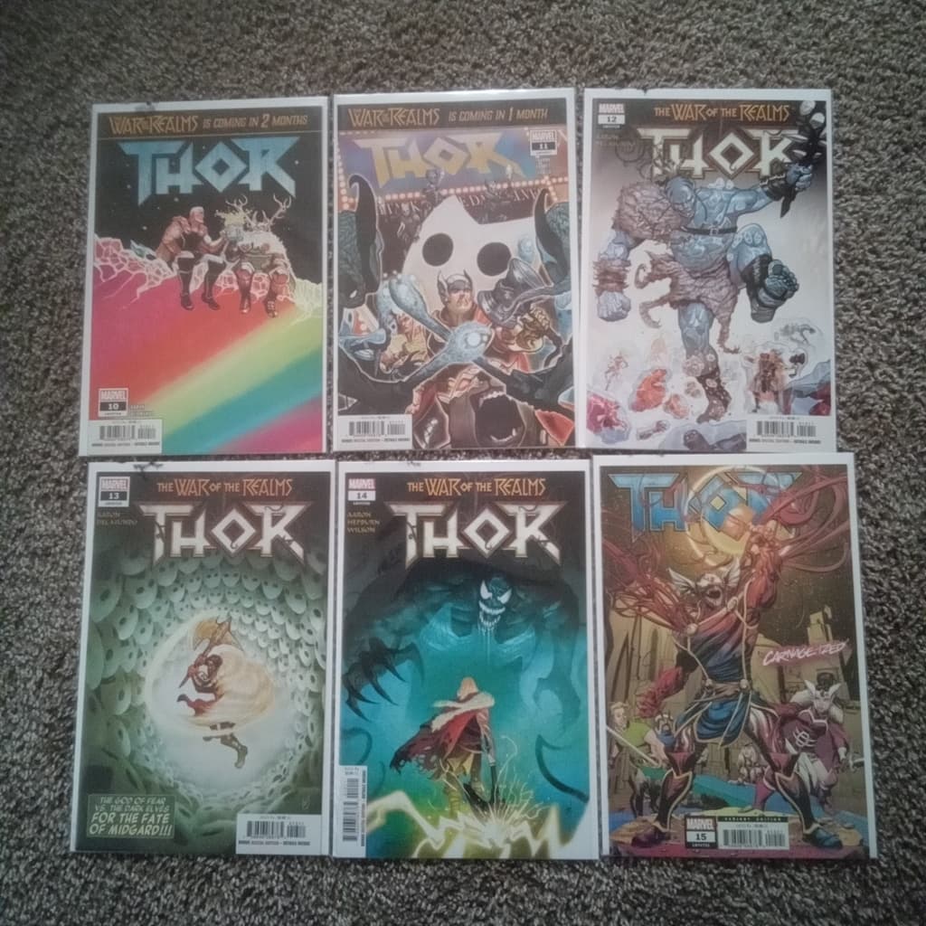 Thor 5th Series #10 - 15 (2018 Marvel) Lot Of 6