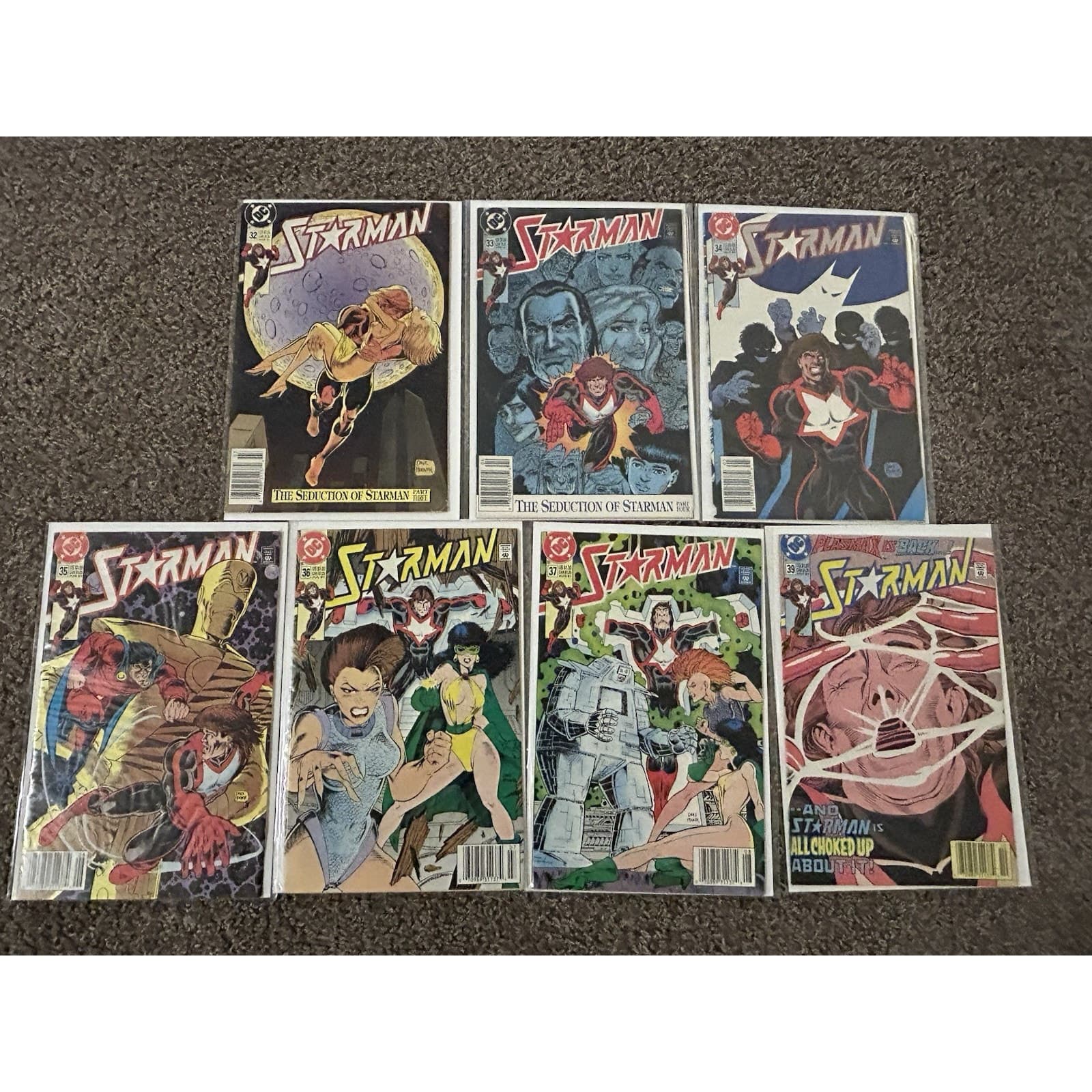 Starman #32, 33, 34, 35, 36, 37, 39 (1990 DC) Lot Of 7