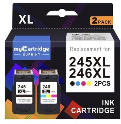 myCartridge SUPRINT 245XL Ink Cartridge PG-245 CL-246 Replacement for Canon I... - Image 1