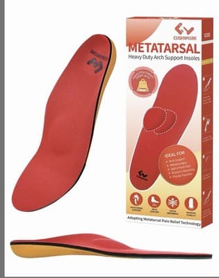 Cushwork Metatarsalgia Insoles Foot Pain,Morton's Neuroma,Men’s 7-7.5 W8.5-9 NWT - Image 1