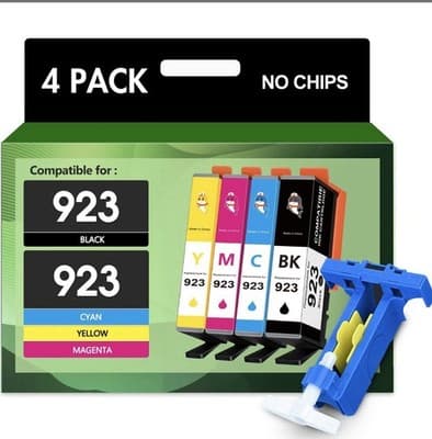 Starink 923 Ink Cartridges Combo Pack Without Chip for HP 923 Ink Cartridges ... - Image 1