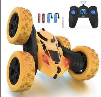 Hamdol Remote Control 4WD Stunt Car, 360° Spin Double-Sided RC Toy Rechargeable - Image 1