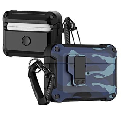 Fofvccv for AirPods Pro 2nd/5th Gen - Camouflage Case with Lock - Image 1