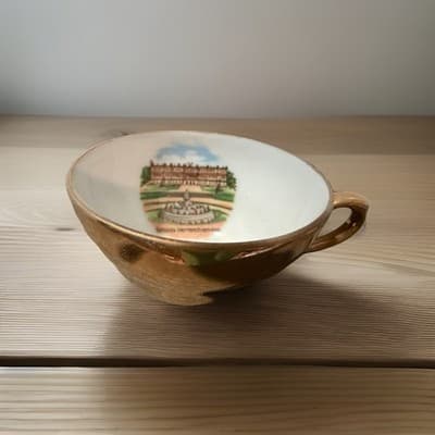 Vintage Gilded Souvenir TeacupSchloss HerrenchiemseeBavariaHallertein Bavaria - Image 1