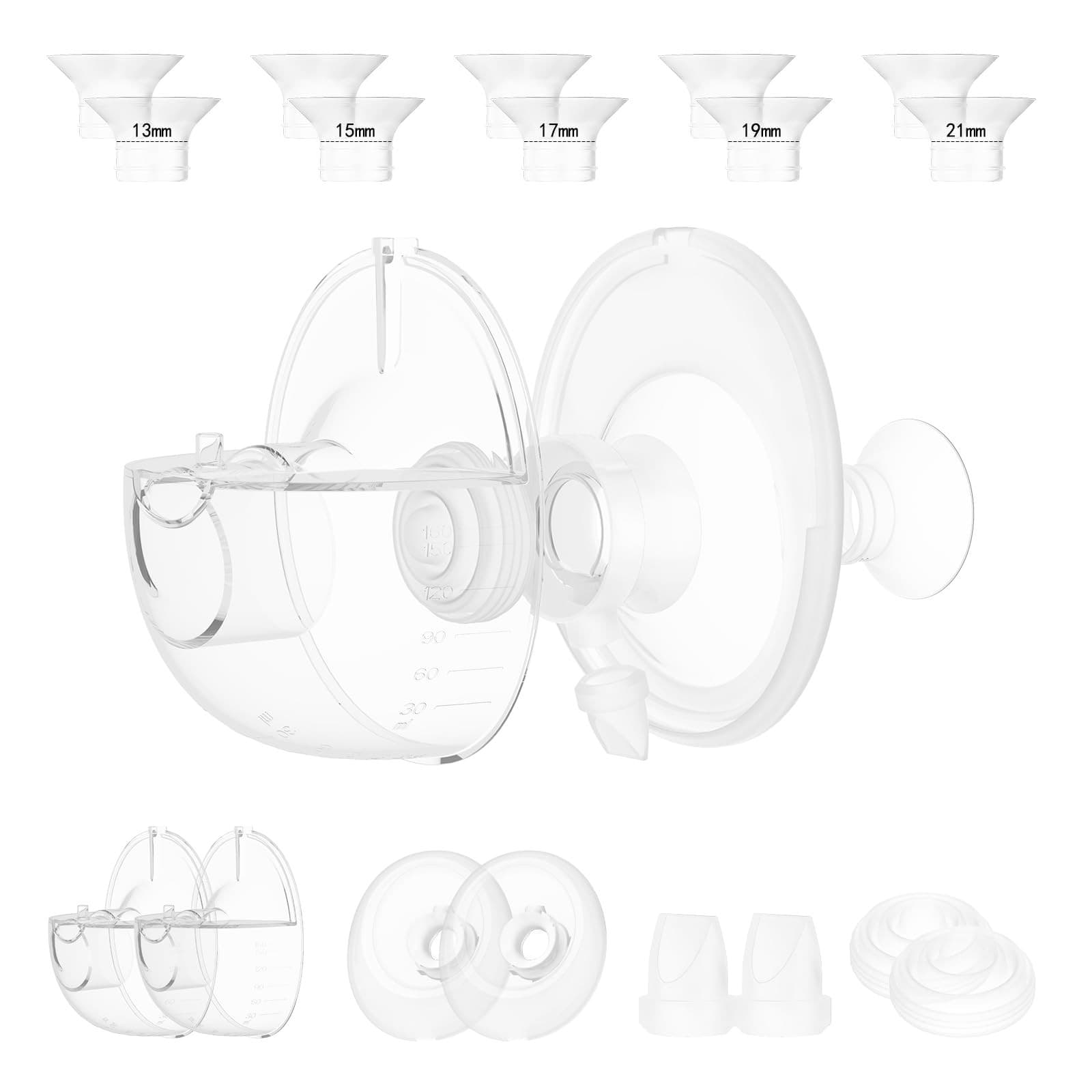 Two M5 24mm Full Set Collector Cup Only Compatible with Momcozy M5 and 10pcs 13/ - Image 1