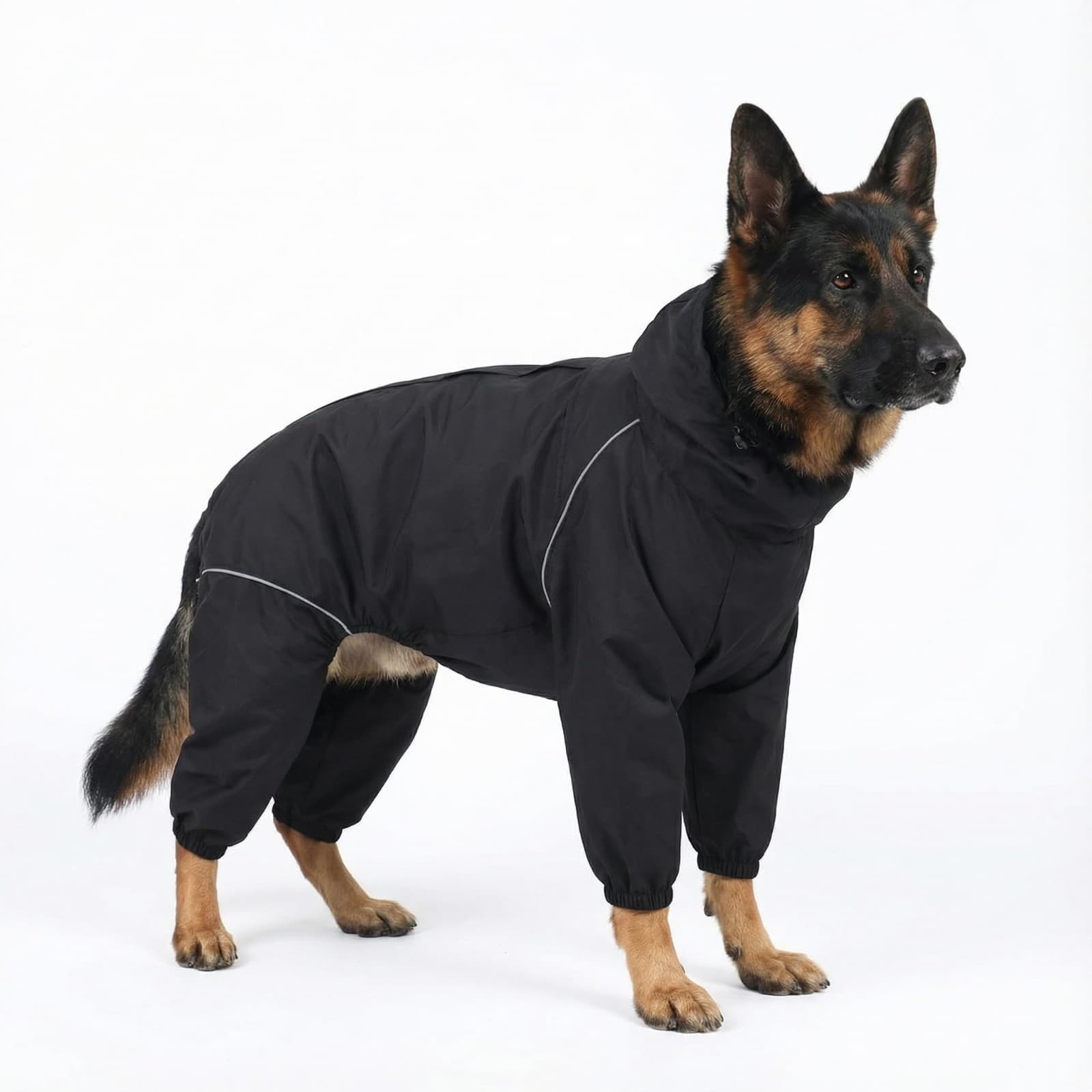 Dog Raincoat for Medium Large Dogs,rain Jacket Coat, Full Leg Coverage Waterproo - Image 1