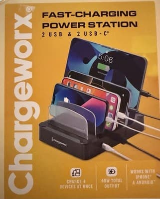 Chargework Fast Charging Power Station 2 USB And 2 USB-C - Image 1