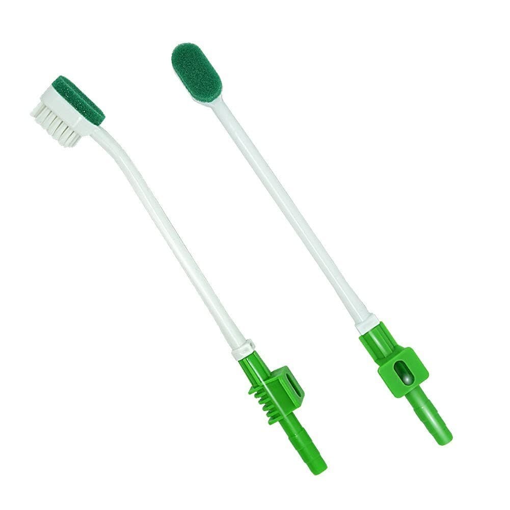 Elderly Oral Cleaning Disposable Suction Swab Toothbrush Head of Green (BOX o... - Image 1