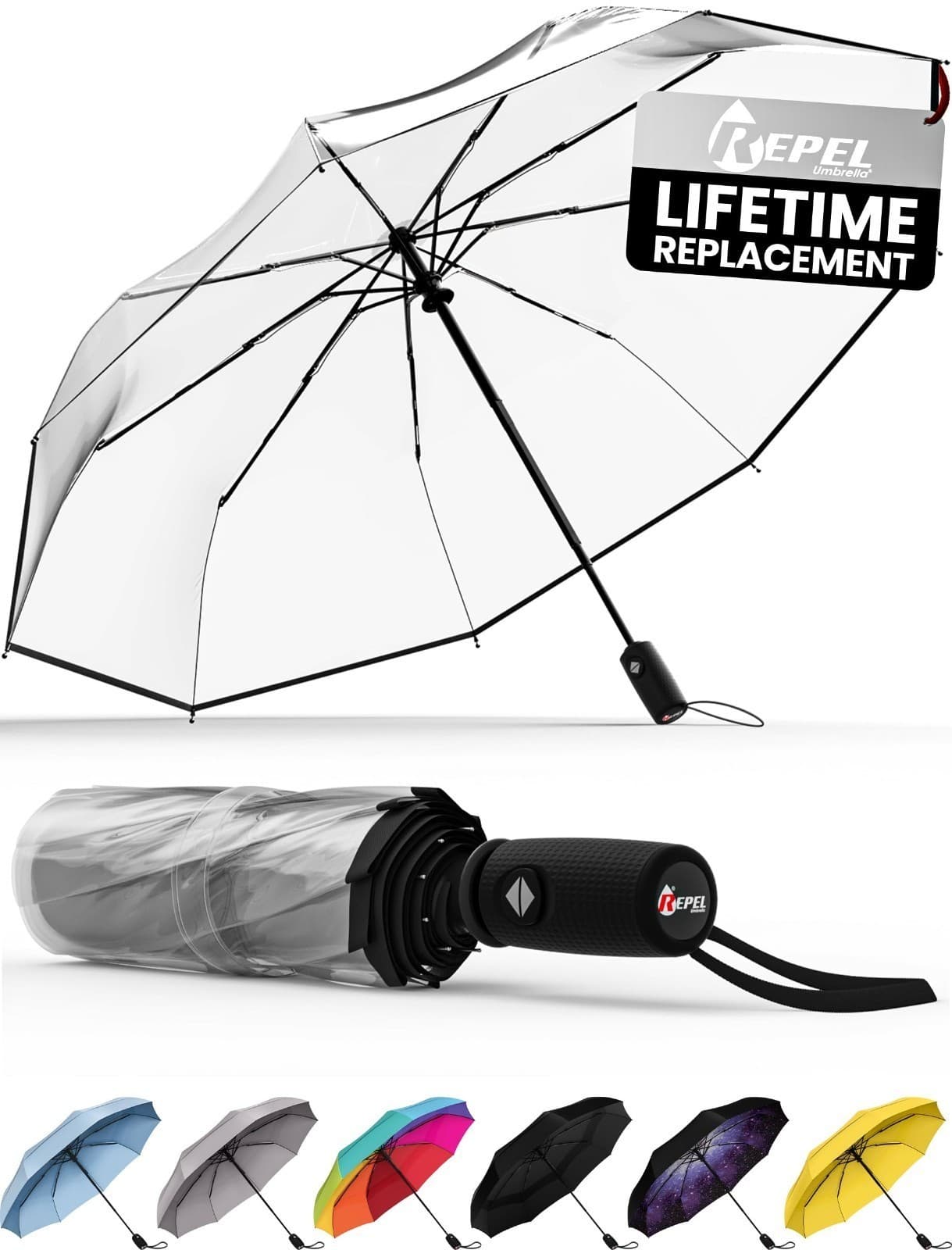 Windproof Travel Umbrella - Compact & Withstands Winds up to 85MPH, Strongest Pr - Image 1