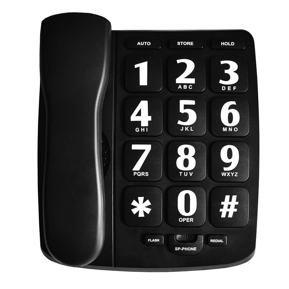 Big Button Phone for Elderly JeKaVis J-P02 Amplified Phones for Hearing Impaired - Image 1