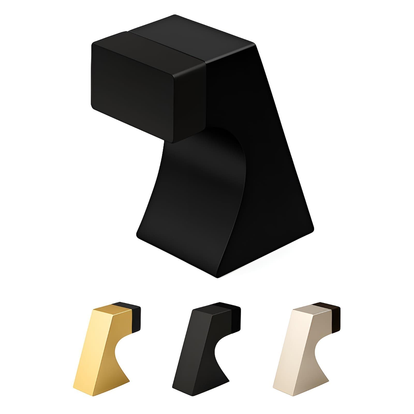 Mega Handles Curved Floor Door Stopper, Quickly Installed Wall Protector, Wall P - Image 1