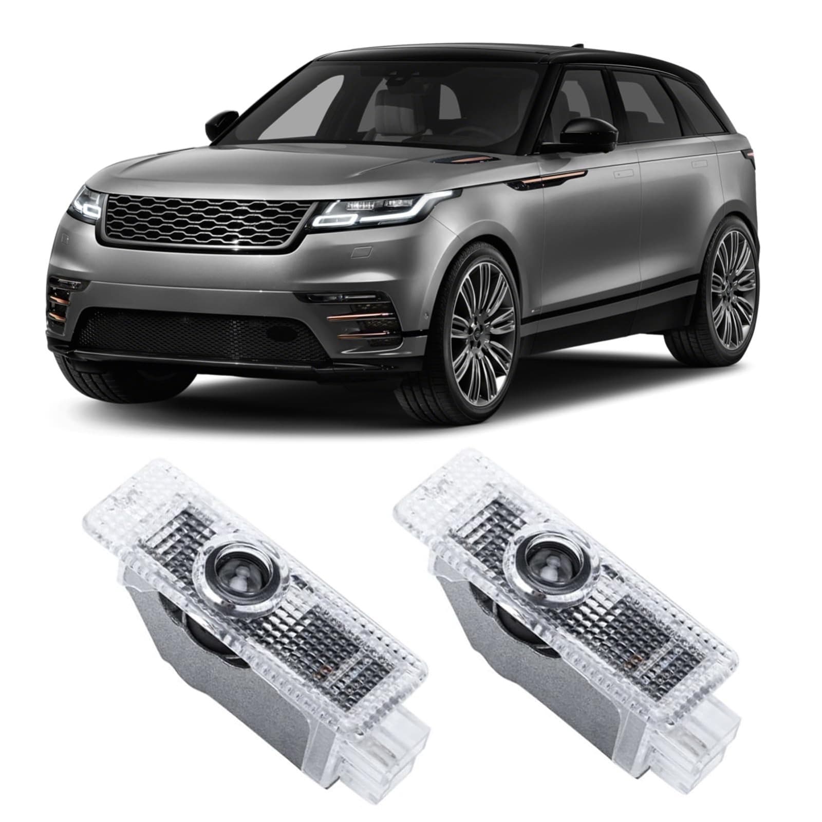 2 Pcs Never Fade Door Light Logo, Projection Ghost Shadow Welcome Puddle Light C - Image 1