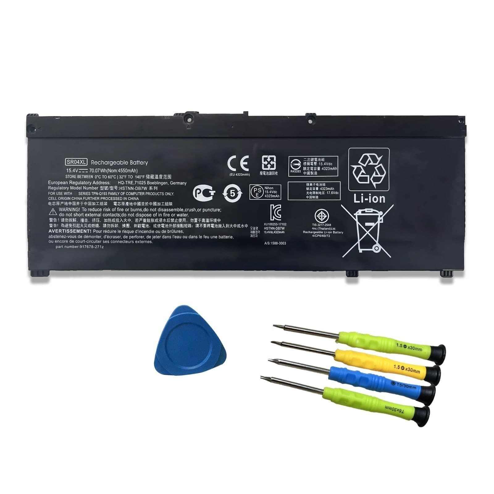 Battery for HP Omen 15-ce000 15-dc0000 SR04XL 917678-1B1 917678-2B1 917724-855 - Image 1