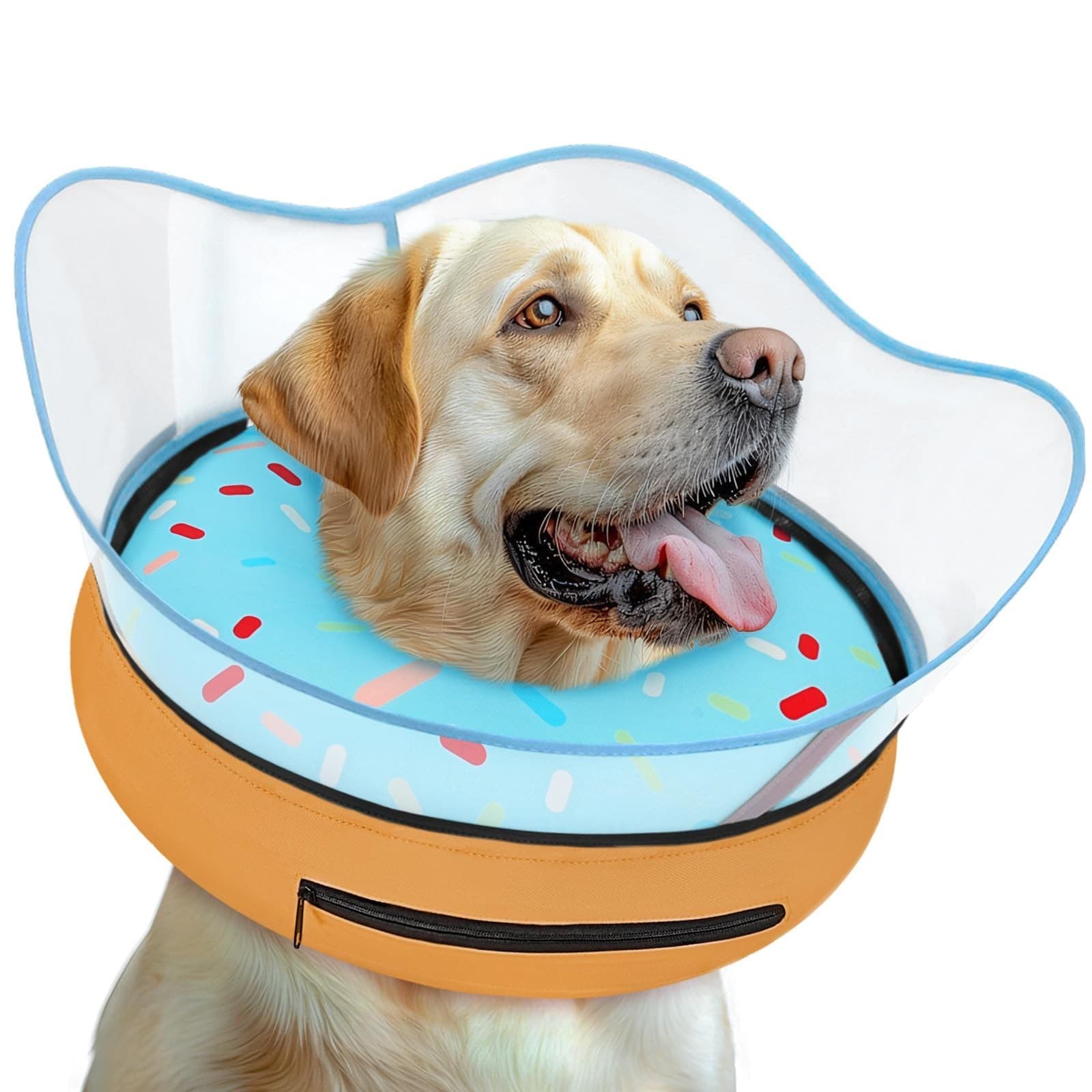 Toptakeit Inflatable Dog Cone Collar Alternative Donut E-Collar - Image 1