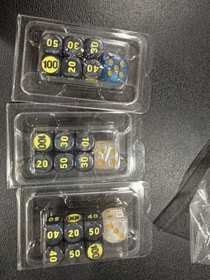 Pokemon Dice - 3 Separate Sets of 6 Dice In Each Pack - Image 1