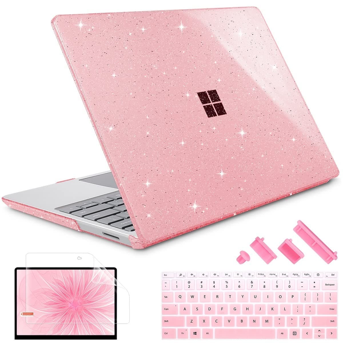 Lepeoac Case for 13.5" Surface Laptop 5/4/3 (2019–2022) Hard Shell w/ Keyboard C