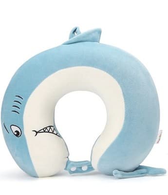 Daddy Shark Kids Travel Neck Pillows for 9-12 Years Old, Soft Adjustable