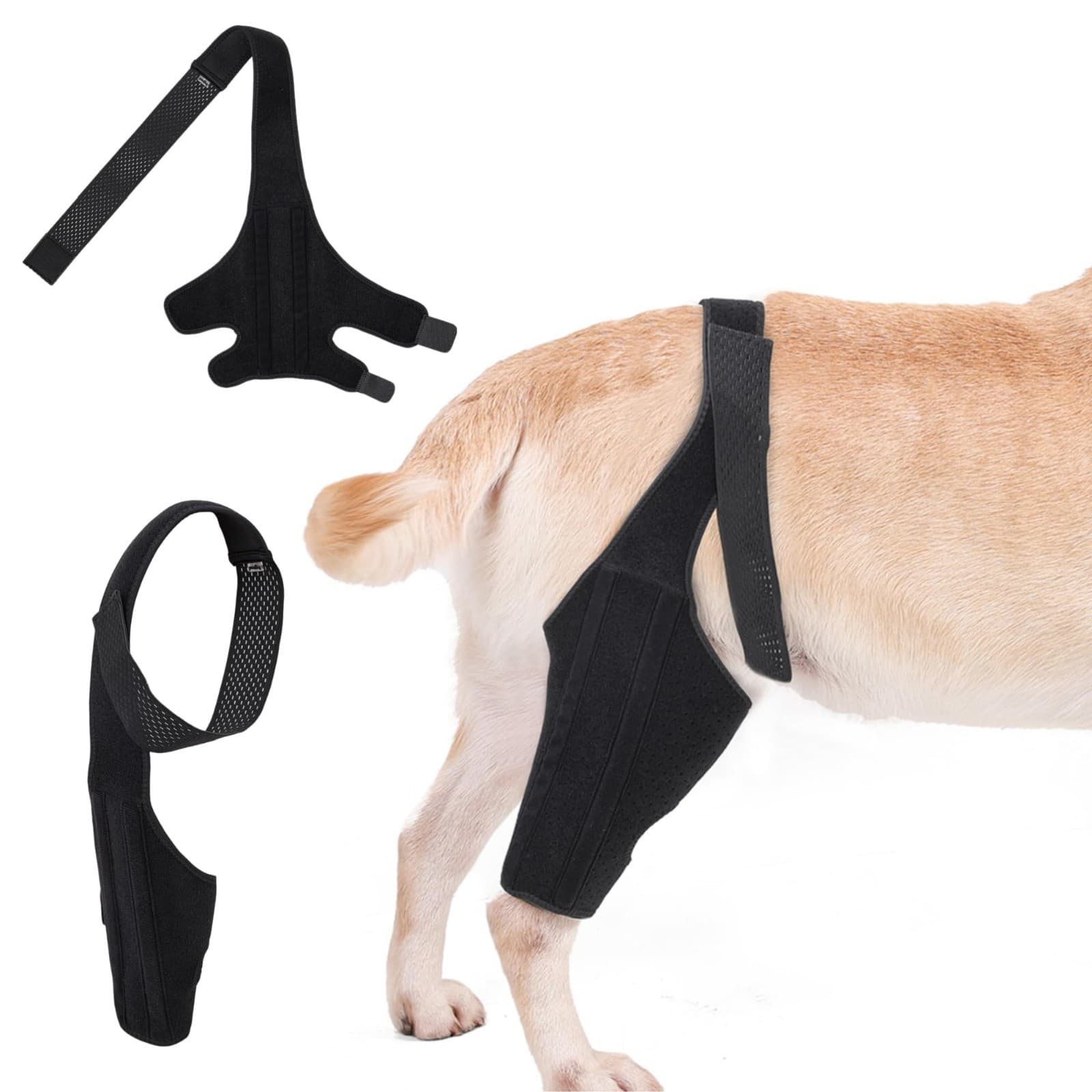 Dog Knee Brace for ACL/CCL Tears & Arthritis Adjustable Support Medium - Image 1