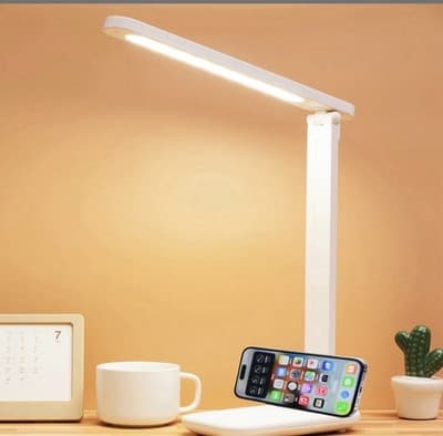 LED Foldable Desk Lamp Touch Control Dimmable Eye-Care Reading Light