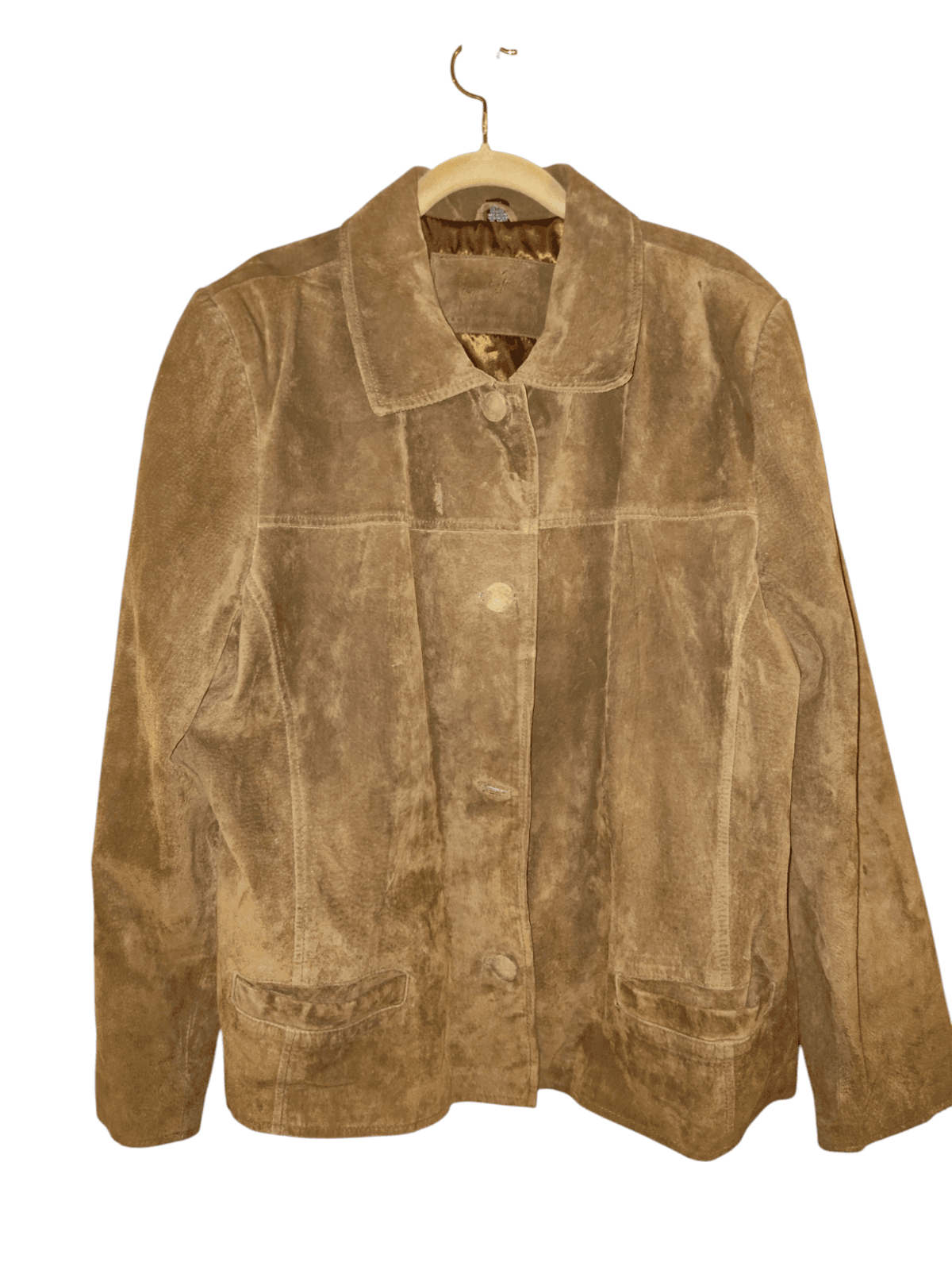 Jacqueline Ferrar brown Suede Jacket size 2XL