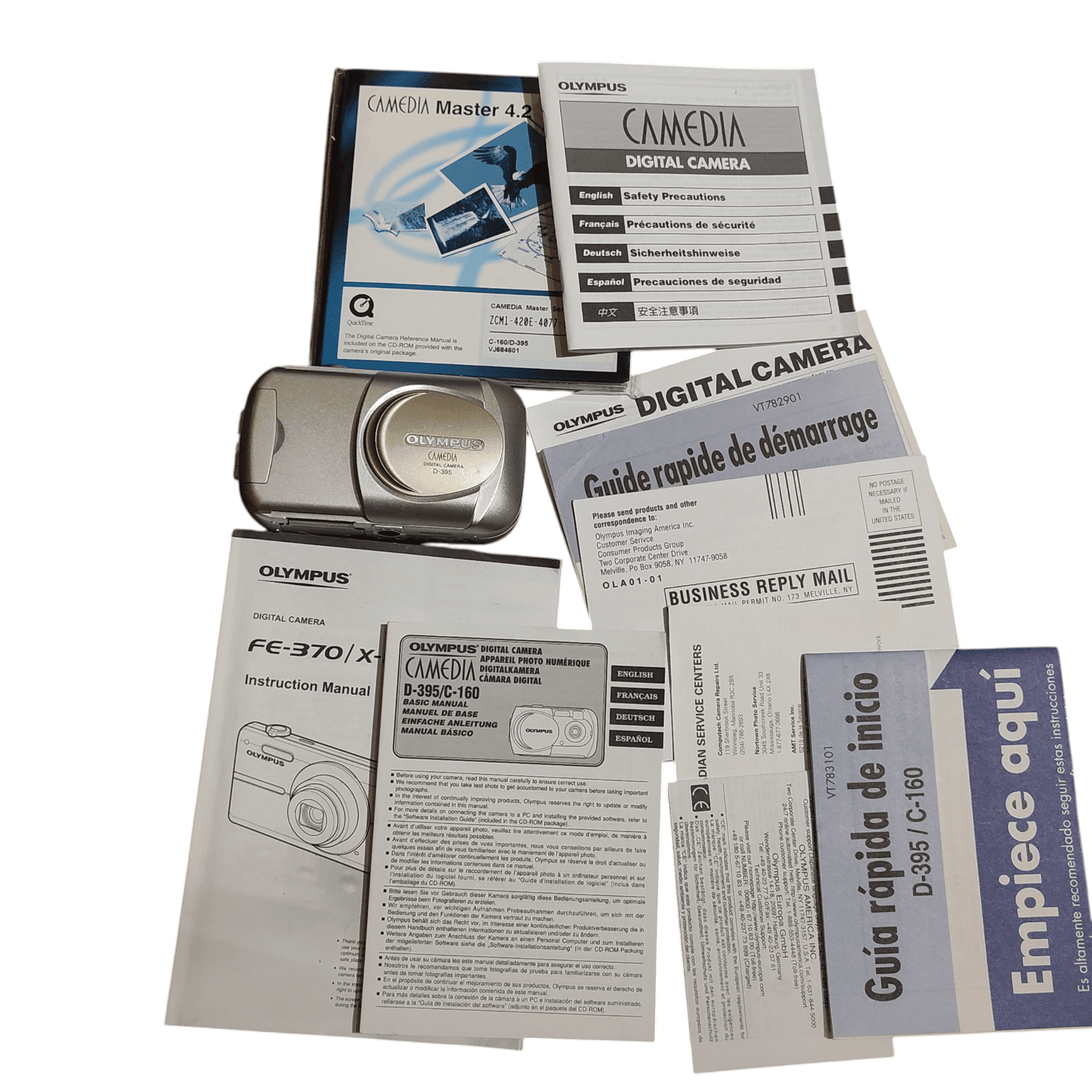 Olympus Camedia D-395 3.2MP Digital Compact Camera, XD Picture Card 256 MB EUC - Image 1